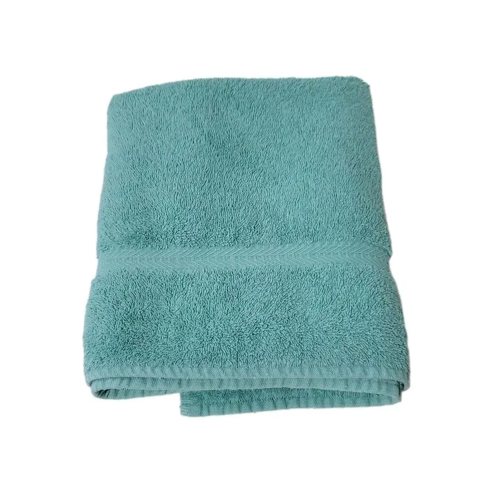 Vintage Lady Pepperell Bath Towel Teal Green 100% Cotton 25